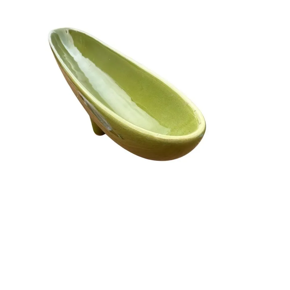 Pier 1 Footed Floating Candle/Votive Holder-Green-18 1/2